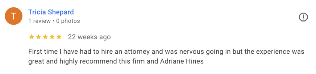 Norwalk personal injury client review