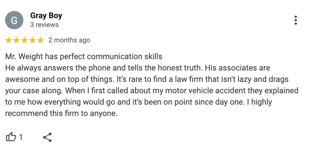 Sandusky personal injury client review